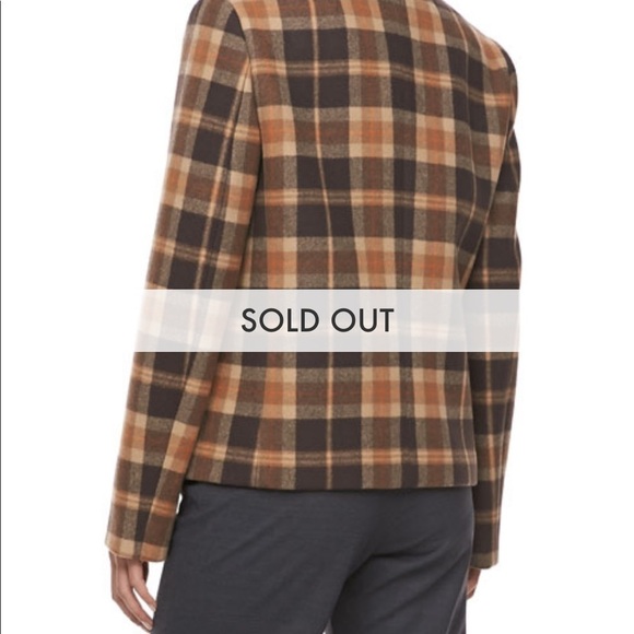 Michael Michael Kors  plaid wool pea coat size xs - Picture 2 of 9